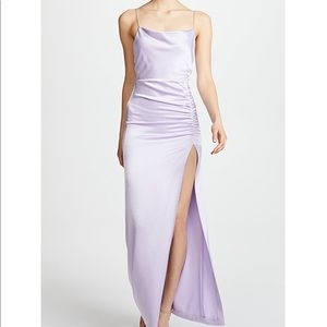 Alice + Olivia Diana Cowl-neck Ruched Gown Size 0